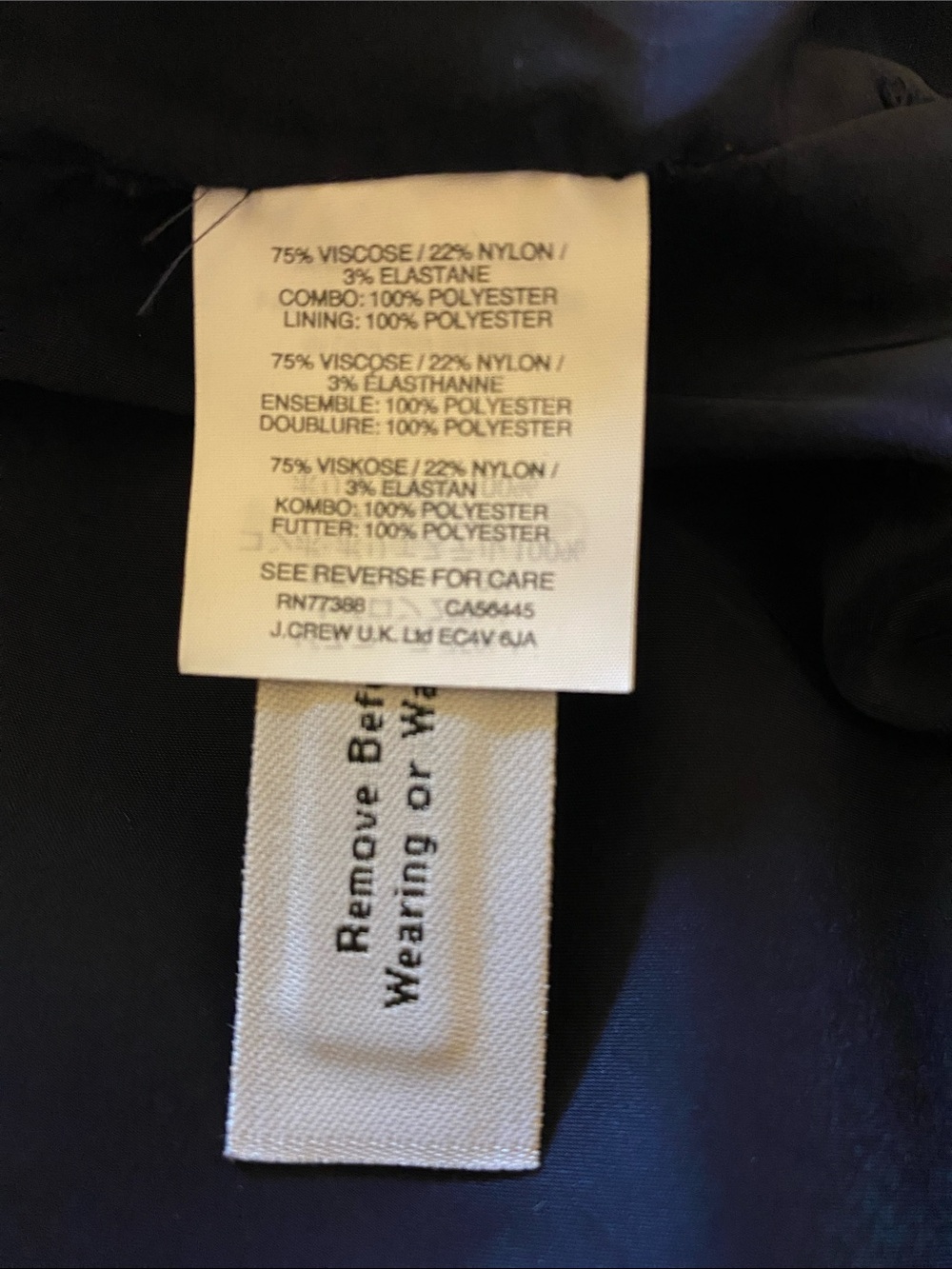 J. Crew ruffled black going out blazer peplum size 12 - Picture 16 of 16